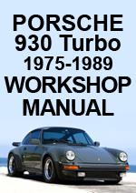 Porsche 930 Turbo Workshop Manual